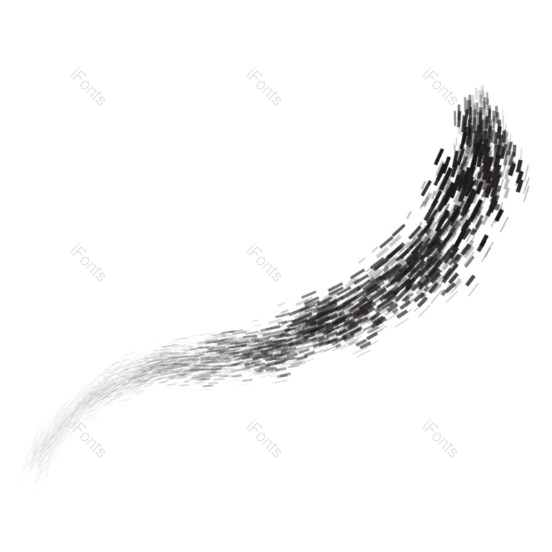 笔触图片,笔刷元素,渐变PNG,免抠素材